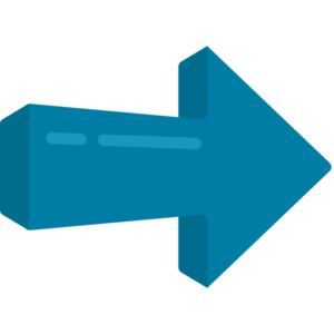 icone fleche de direction vers la droite en bleu